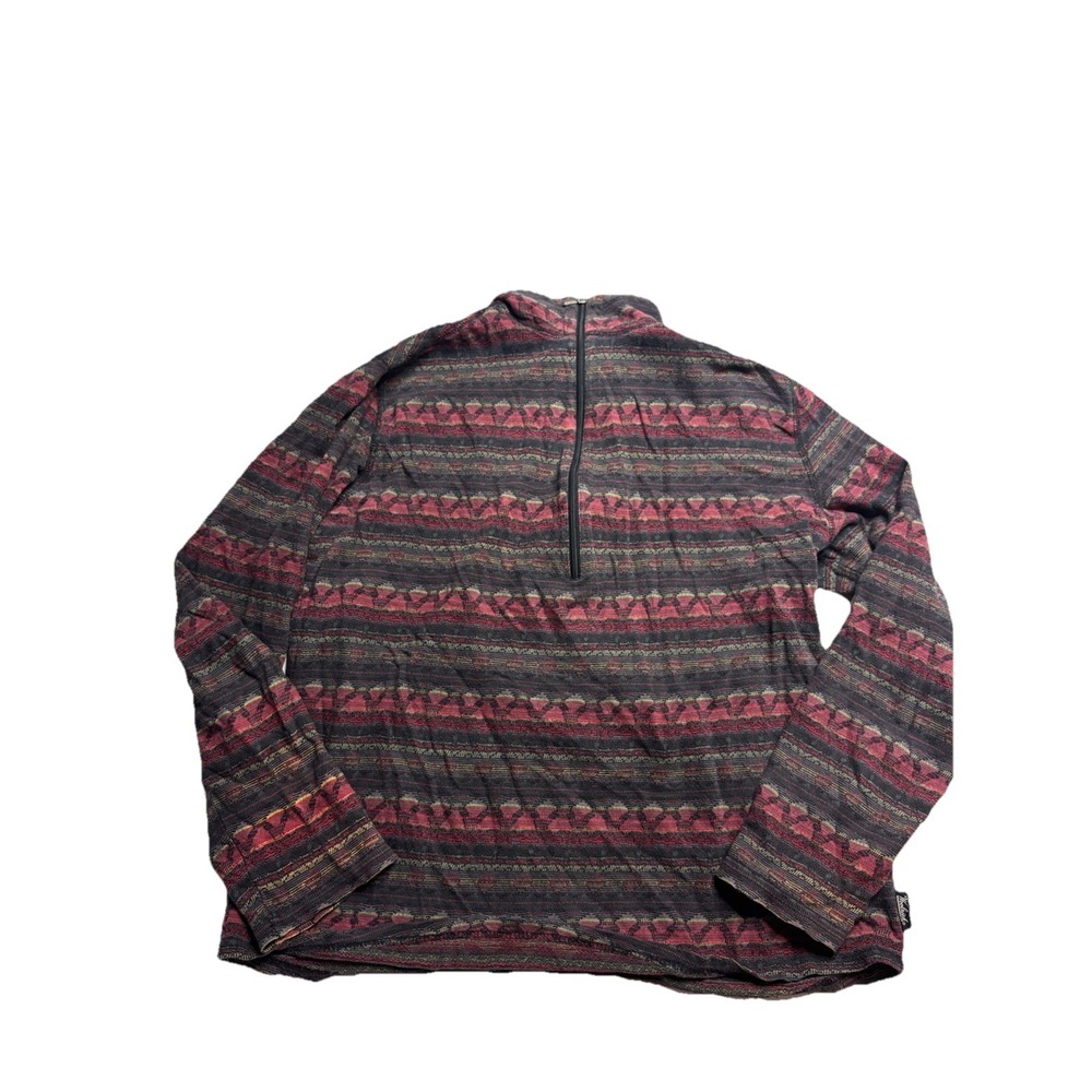 Woolrich Womens S 100% Cotton Quarter Zip Base Layer Gorpcore Granola Hiking